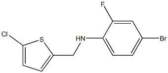 4-bromo-N-[(5-chlorothiophen-2-yl)methyl]-2-fluoroaniline Structure