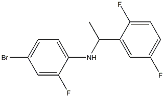 4-bromo-N-[1-(2,5-difluorophenyl)ethyl]-2-fluoroaniline Structure