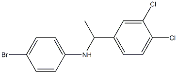 4-bromo-N-[1-(3,4-dichlorophenyl)ethyl]aniline Structure