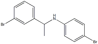 4-bromo-N-[1-(3-bromophenyl)ethyl]aniline Structure