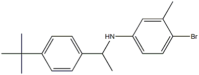 4-bromo-N-[1-(4-tert-butylphenyl)ethyl]-3-methylaniline Structure