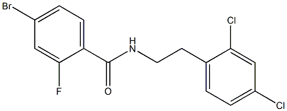 4-bromo-N-[2-(2,4-dichlorophenyl)ethyl]-2-fluorobenzamide Struktur