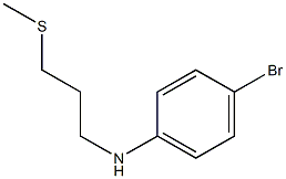 4-bromo-N-[3-(methylsulfanyl)propyl]aniline,,结构式