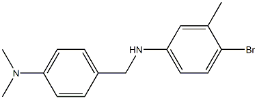4-bromo-N-{[4-(dimethylamino)phenyl]methyl}-3-methylaniline,,结构式