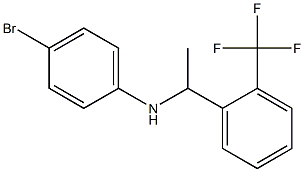 4-bromo-N-{1-[2-(trifluoromethyl)phenyl]ethyl}aniline 结构式