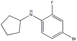 4-bromo-N-cyclopentyl-2-fluoroaniline Structure