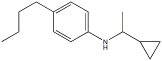 4-butyl-N-(1-cyclopropylethyl)aniline 化学構造式