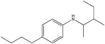 4-butyl-N-(3-methylpentan-2-yl)aniline,,结构式