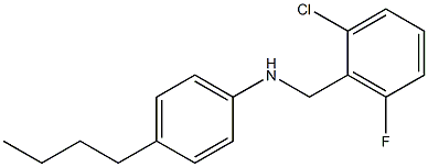 4-butyl-N-[(2-chloro-6-fluorophenyl)methyl]aniline Structure