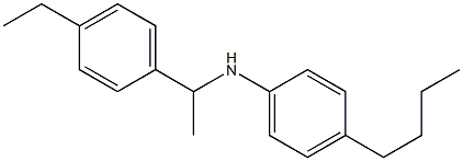 4-butyl-N-[1-(4-ethylphenyl)ethyl]aniline,,结构式