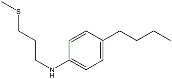 4-butyl-N-[3-(methylsulfanyl)propyl]aniline,,结构式