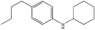 4-butyl-N-cyclohexylaniline,,结构式