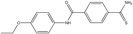 4-carbamothioyl-N-(4-ethoxyphenyl)benzamide 结构式