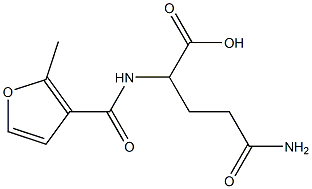 4-carbamoyl-2-[(2-methylfuran-3-yl)formamido]butanoic acid Structure