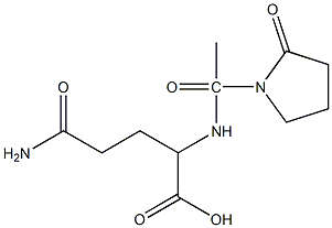 4-carbamoyl-2-[1-(2-oxopyrrolidin-1-yl)acetamido]butanoic acid Structure