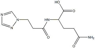 4-carbamoyl-2-[3-(1H-1,2,4-triazol-1-yl)propanamido]butanoic acid|