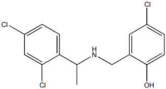 4-chloro-2-({[1-(2,4-dichlorophenyl)ethyl]amino}methyl)phenol