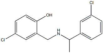 4-chloro-2-({[1-(3-chlorophenyl)ethyl]amino}methyl)phenol