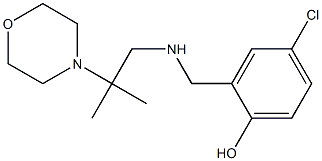4-chloro-2-({[2-methyl-2-(morpholin-4-yl)propyl]amino}methyl)phenol 结构式