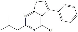4-chloro-2-(2-methylpropyl)-5-phenylthieno[2,3-d]pyrimidine