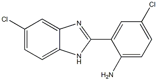 4-chloro-2-(5-chloro-1H-1,3-benzodiazol-2-yl)aniline Structure