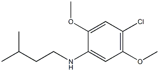 4-chloro-2,5-dimethoxy-N-(3-methylbutyl)aniline,,结构式