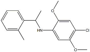 4-chloro-2,5-dimethoxy-N-[1-(2-methylphenyl)ethyl]aniline
