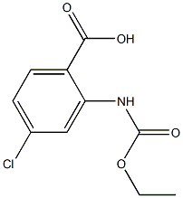 4-chloro-2-[(ethoxycarbonyl)amino]benzoic acid,,结构式