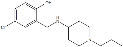  4-chloro-2-{[(1-propylpiperidin-4-yl)amino]methyl}phenol