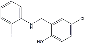 4-chloro-2-{[(2-iodophenyl)amino]methyl}phenol Structure