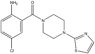 4-chloro-2-{[4-(1,3-thiazol-2-yl)piperazin-1-yl]carbonyl}aniline