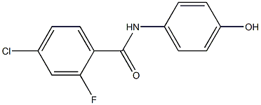 4-chloro-2-fluoro-N-(4-hydroxyphenyl)benzamide,,结构式