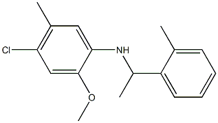 4-chloro-2-methoxy-5-methyl-N-[1-(2-methylphenyl)ethyl]aniline