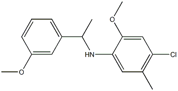 4-chloro-2-methoxy-N-[1-(3-methoxyphenyl)ethyl]-5-methylaniline