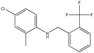 4-chloro-2-methyl-N-{[2-(trifluoromethyl)phenyl]methyl}aniline Structure