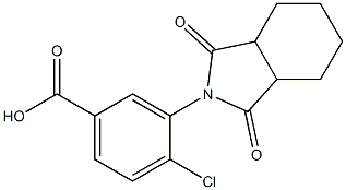 4-chloro-3-(1,3-dioxo-octahydro-1H-isoindol-2-yl)benzoic acid 结构式