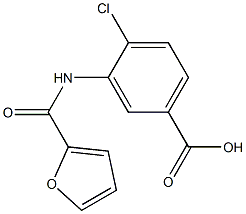 4-chloro-3-(2-furoylamino)benzoic acid 结构式