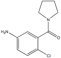 4-chloro-3-(pyrrolidin-1-ylcarbonyl)aniline 结构式
