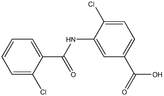 4-chloro-3-[(2-chlorobenzene)amido]benzoic acid Struktur