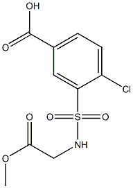 4-chloro-3-[(2-methoxy-2-oxoethyl)sulfamoyl]benzoic acid