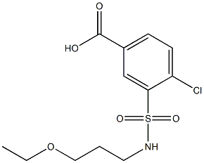 4-chloro-3-[(3-ethoxypropyl)sulfamoyl]benzoic acid