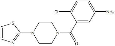 4-chloro-3-{[4-(1,3-thiazol-2-yl)piperazin-1-yl]carbonyl}aniline