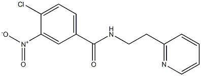 4-chloro-3-nitro-N-[2-(pyridin-2-yl)ethyl]benzamide Structure