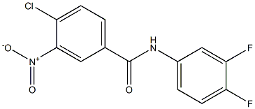 4-chloro-N-(3,4-difluorophenyl)-3-nitrobenzamide Structure