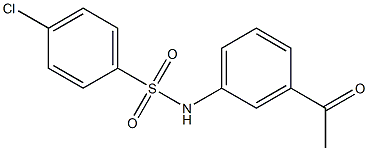 4-chloro-N-(3-acetylphenyl)benzene-1-sulfonamide