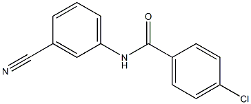 4-chloro-N-(3-cyanophenyl)benzamide Structure