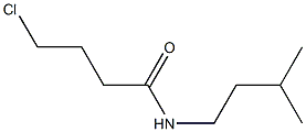 4-chloro-N-(3-methylbutyl)butanamide Structure