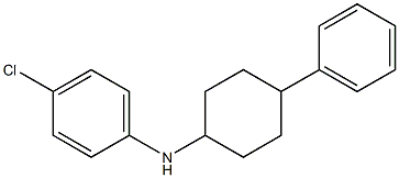 4-chloro-N-(4-phenylcyclohexyl)aniline,,结构式