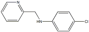 4-chloro-N-(pyridin-2-ylmethyl)aniline Struktur
