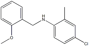 4-chloro-N-[(2-methoxyphenyl)methyl]-2-methylaniline 结构式